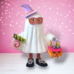 36" Ghost with Mask and Hat (Not Eligible for Shipping)