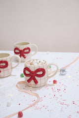 3.5" Red Bow Mug