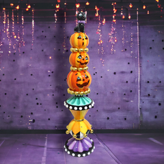66" Pumpkin Topiary Stack (Not Eligible for Shipping)