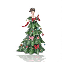 16" Holly Jolly Tree Lady