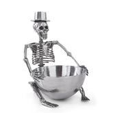 18" Silver Metal Skeleton Ice Bucket