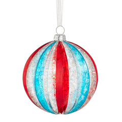 4" Pleated Glitter Ball