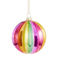 4" Shiny Pleated Neon Ball