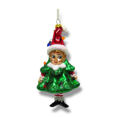 6" Child in Tree Ornament