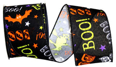 2.5" Boo & Bats Ribbon