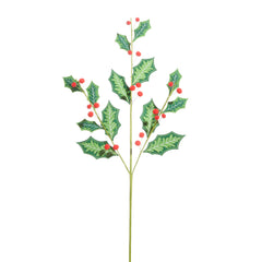 27" Holly Berry Felt Spray