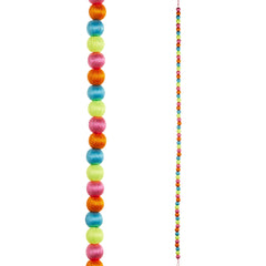 5' Neon Yarn Beaded Garland