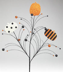 37" Glitter Pumpkin Spray