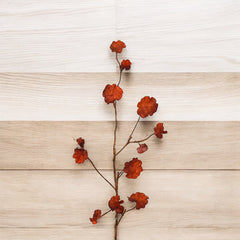 42" Autumn Geranium Leaf Spray