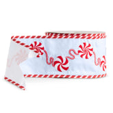 4" Blue Peppermint Ribbon