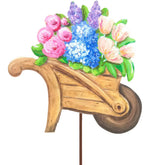 16" Wheelbarrow of Flowers