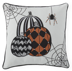 18" White Pumpkin Pillow