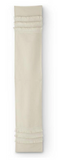 71" White Cotton Table Runner with Fringe