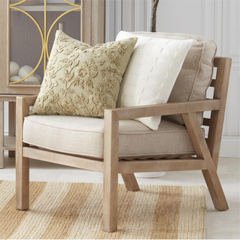 20" Square Cream Knit Pillow