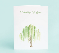 "Thinking of You" Weeping Willow Card