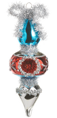7.5" Red and Blue Vintage Finial (Sold Separately)
