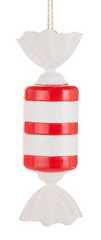 14.25" Red and White Candy Ornament (Sold Separately)