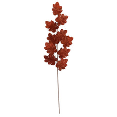 48" Copper Velvet Acanthus Leaf Spray