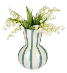 6" Striped Vase