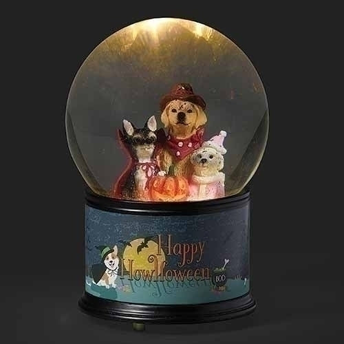 7" "Happy Howloween" Water Globe