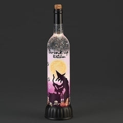 14.75" Lighted "Drink Up Witches" Water Globe