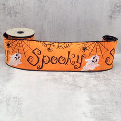 4" Felt "Spooky" Ghosts Ribbon
