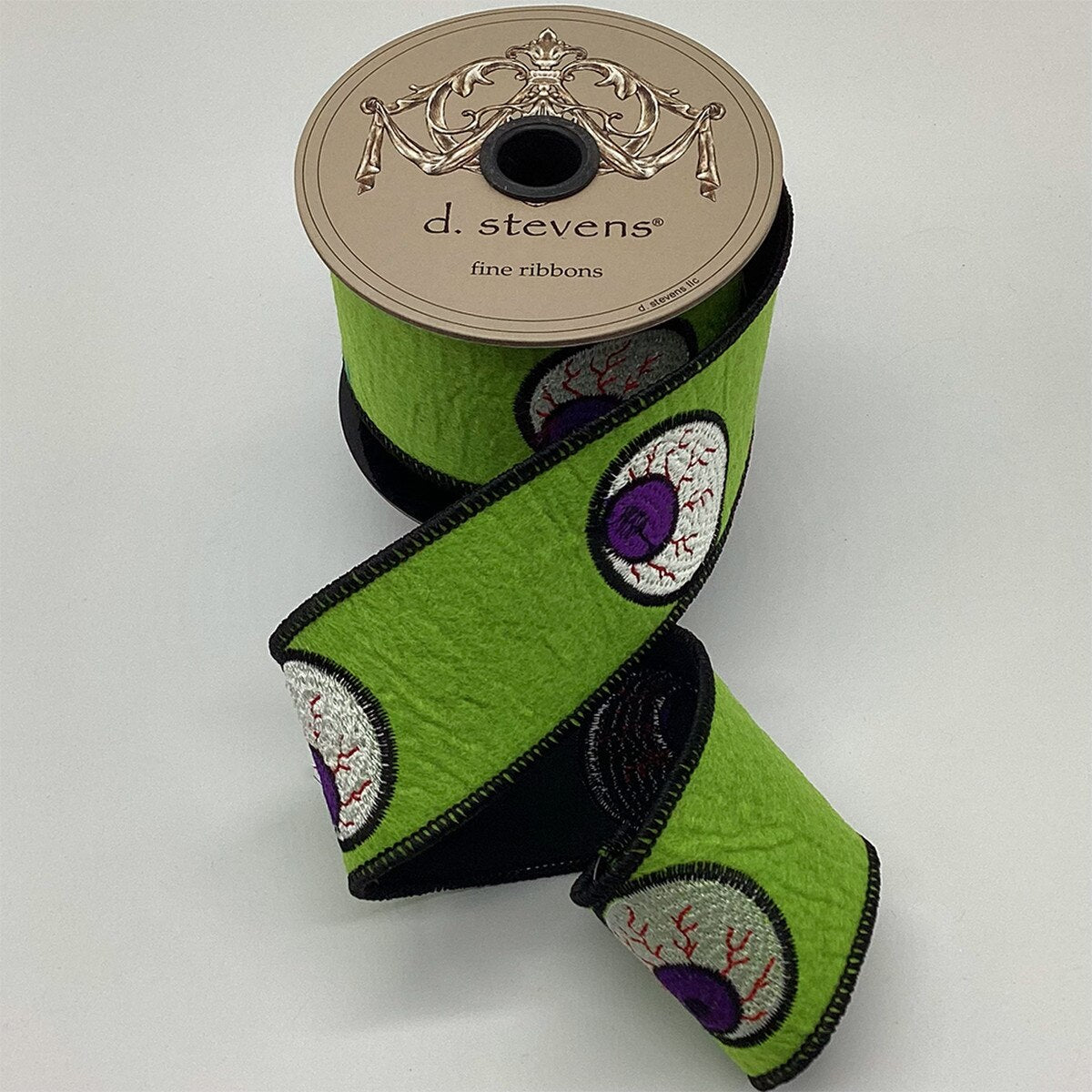 2" Felt Embroidery Halloween Eyeball Ribbon