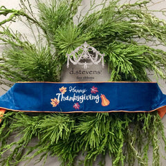 56" Velvet "Happy Thanksgiving" Banner