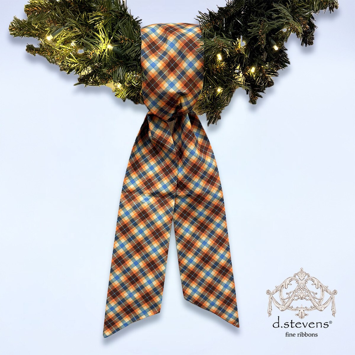 56" Taffeta Sheldon Diagonal Plaid Sash