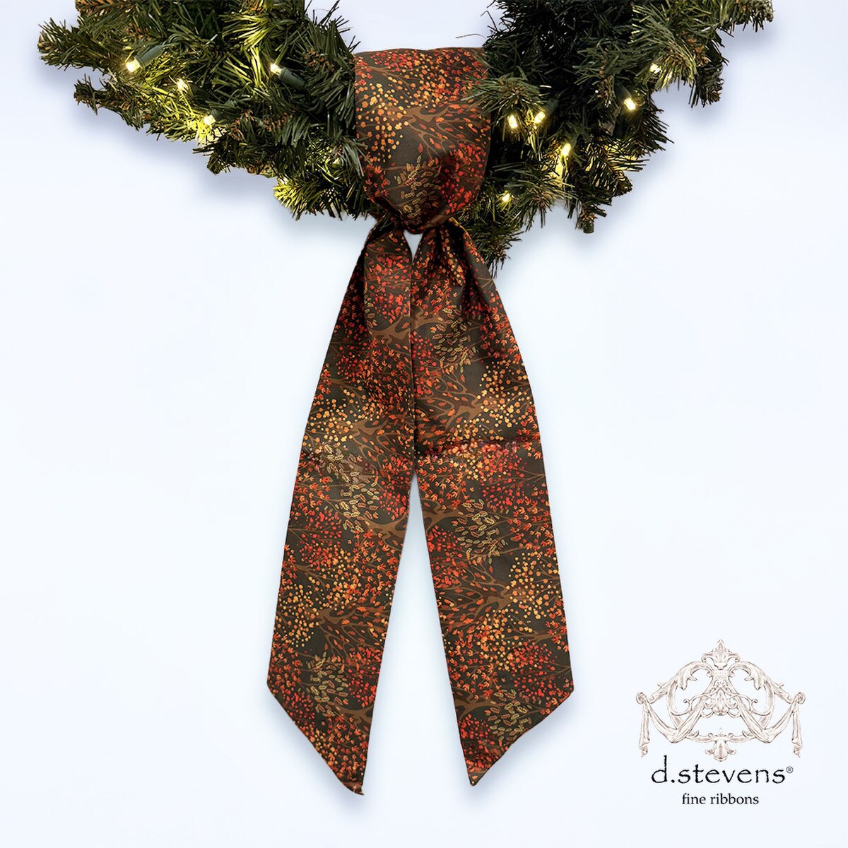 56" Taffeta Autumn Trees Sash