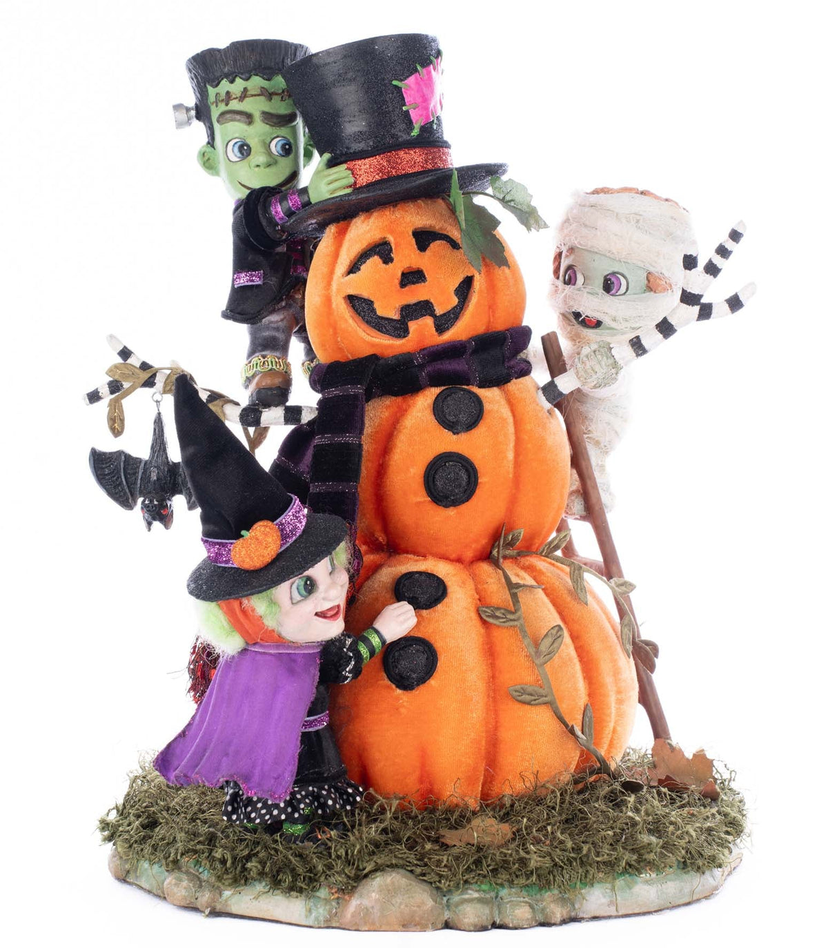 13" Ghouls Building Pumpkin Man
