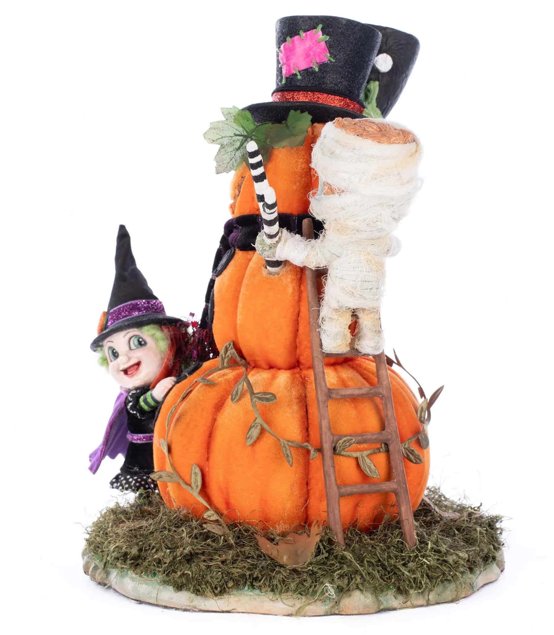 13" Ghouls Building Pumpkin Man
