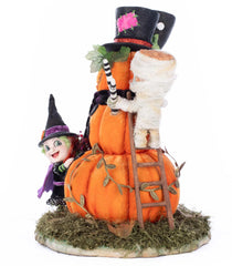 13" Ghouls Building Pumpkin Man