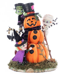 13" Ghouls Building Pumpkin Man