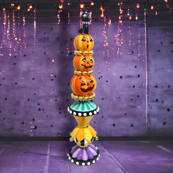 66" Pumpkin Topiary Stack (Not Eligible for Shipping)