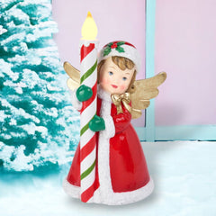 12" Vintage Girl with Candle