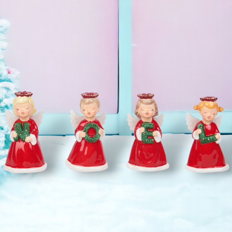 Angel Choir Candle Holders (Set of 4)