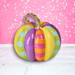 15" Multi-Stripe Pumpkin