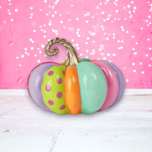 14.5" Multi-Stripe Pumpkin