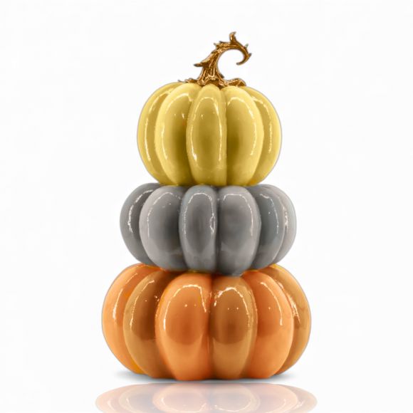 58" Vintage Stacked Pumpkins (Not Eligible for Shipping)