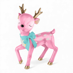 36" Pink Prancing Deer