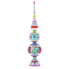 13" Christmas Confetti Finial with Reflectors