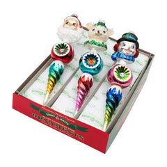 10.5" Christmas Confetti Finials (3 Count)