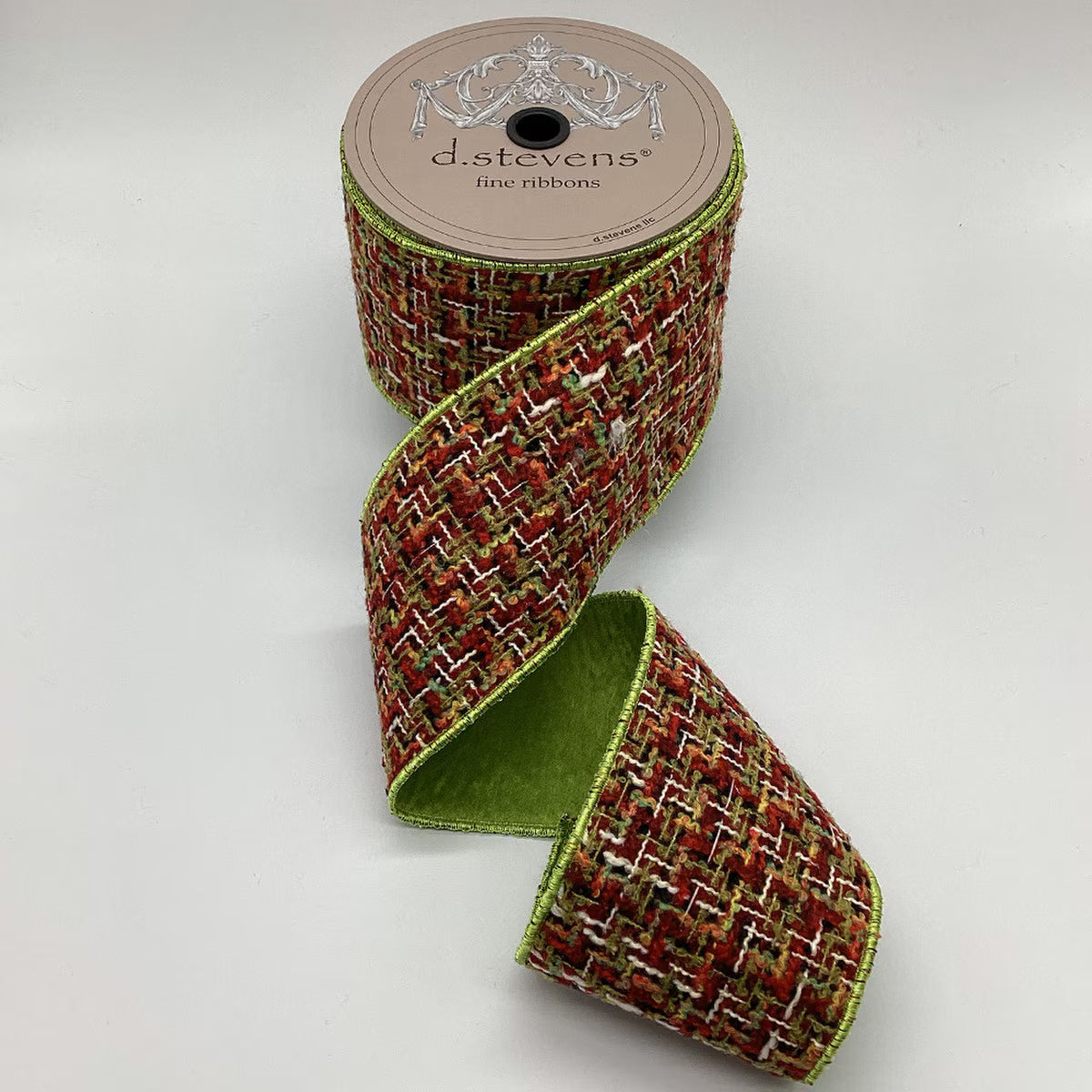 4" Burgundy Boucle Ribbon