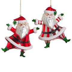 5" Dancing Santa Ornament (Sold Separately)