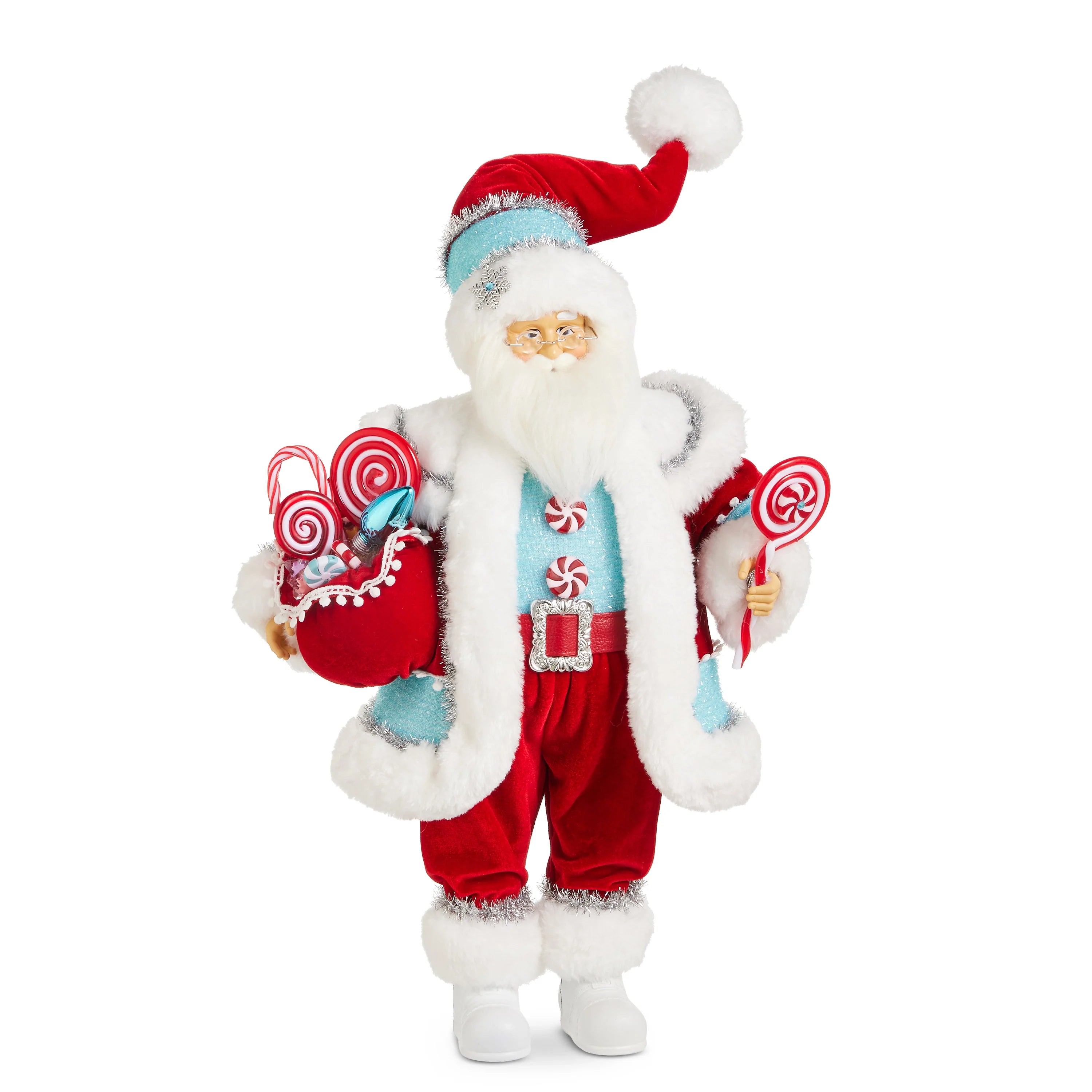 18" Candy Cane Santa