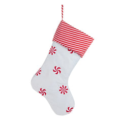 20" Blue Peppermint Stocking
