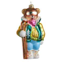 6" Ski Bear Ornament