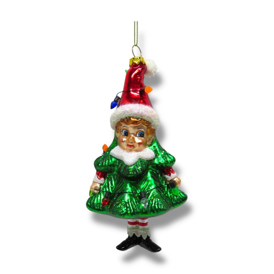 6" Child in Tree Ornament
