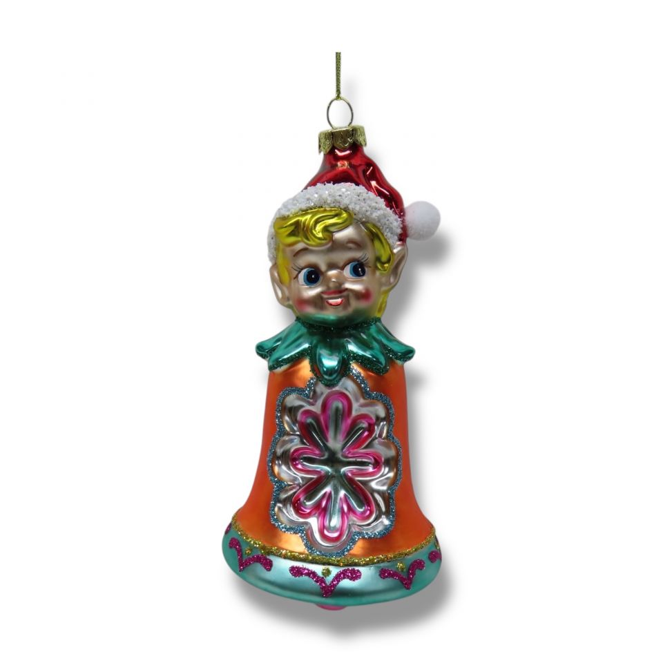 6" Elf Bell Ornament